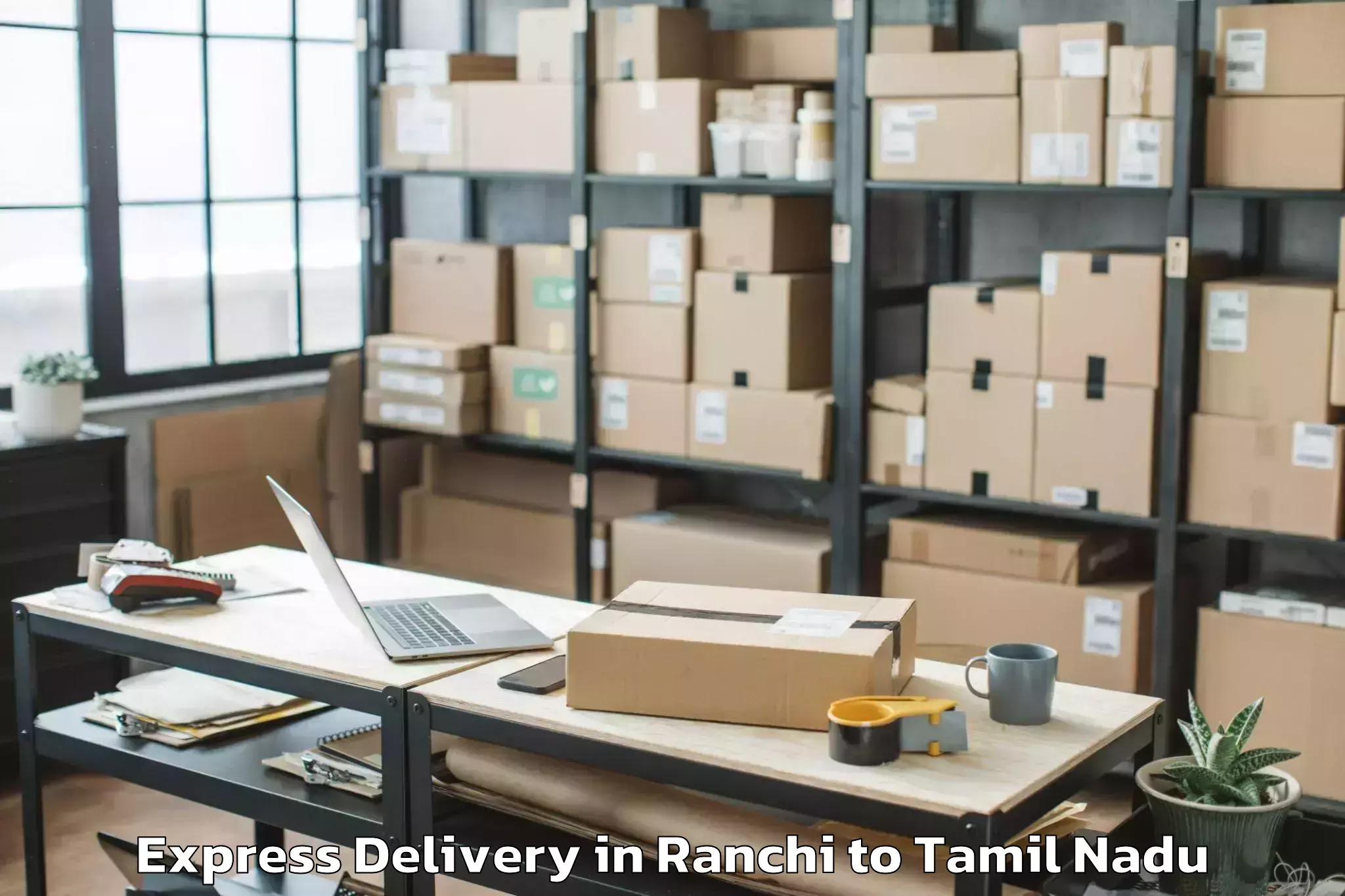 Expert Ranchi to Iluppur Express Delivery